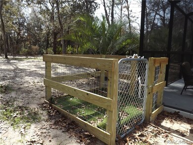 Doggy area with dog door off patio