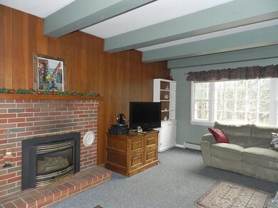 back of living room looks out over...