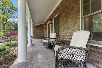 Stately covered porch