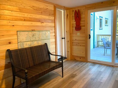 Side entrance mud room.