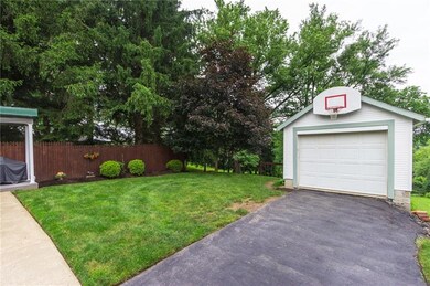 Driveway and garage.