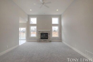 Great room with fireplace