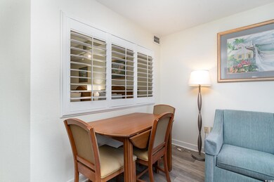 Dining area featuring hardwood / wood-style floors