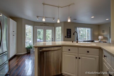 French doors to the west deck