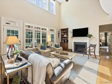 2-story family room w/ gas fp