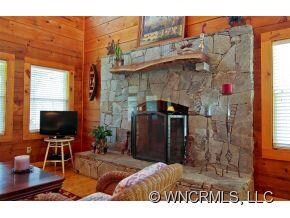 Large Woodburning Fireplace