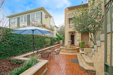 Private shared front courtyard