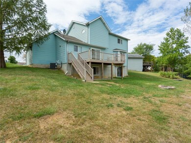 Nice size back yard and deck