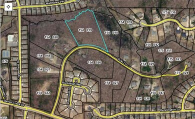 Plat map from Forsyth County outlining property