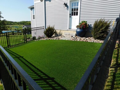 Dog run with turf & drainage system