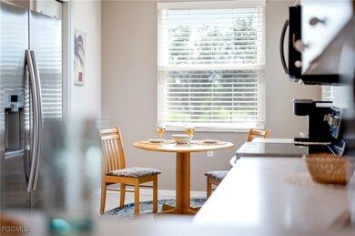 Dining space with baseboards