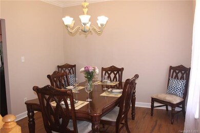 Formal or everyday dining room with crown molding,