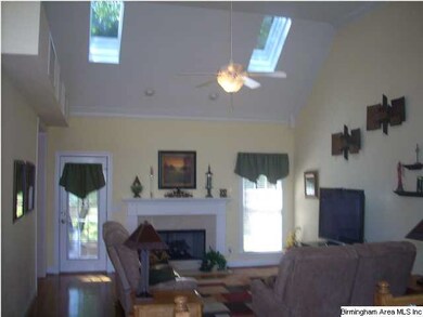 SKYLIGHTS SHOWCASE THIS LOVELY LIVING ROOM