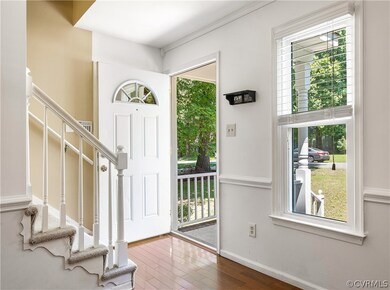 Bright and airy foyer