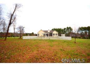 Fenced portion of yard