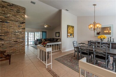 Open Floor Plan Showing Dining & Family Room