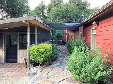 front approach and screen porch