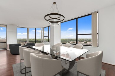 Dining room with access to the kitchen and open to