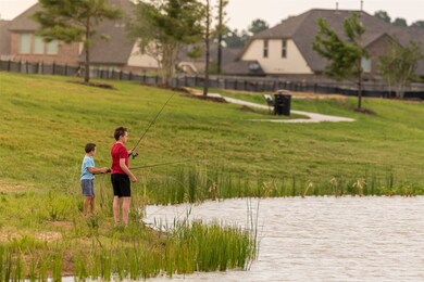 Enjoy early morning fishing in the catch and release lake.