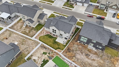 Aerial view of residential area