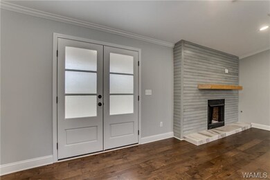 Entry into Great room with fireplace