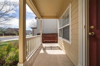 Balcony with a porch