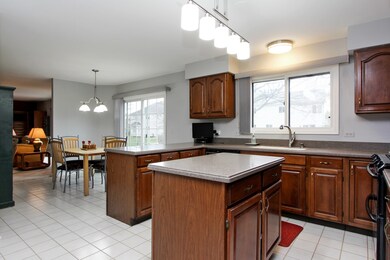 Kitchen opens to Family Room