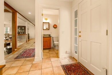 Informal entrance and half bath