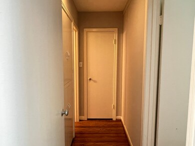 Hallway to bedroom and bathroon.