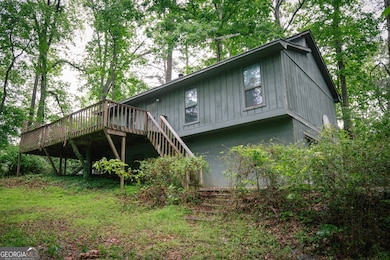 A view of the front of the house as you come up the driveway.