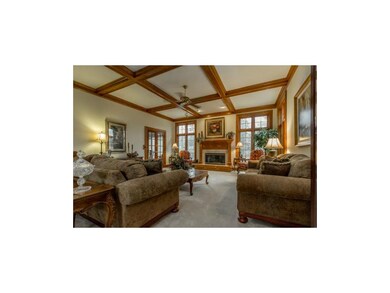 Beamed Great Room with 10' Ceiling
