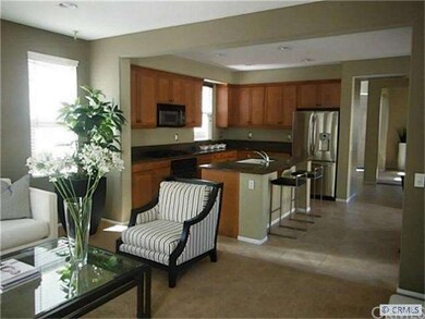 Living room going into kitchen
