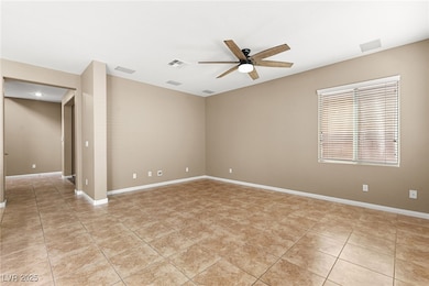 Large Family room area with all tile and natural s