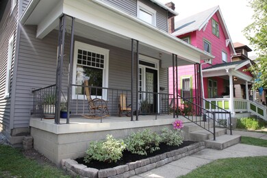Side view front porch