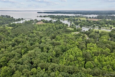 Bird's eye view of a nearby body of water