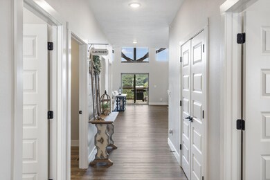 Entry leads to open floor plan