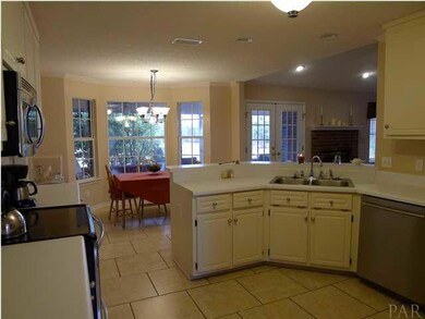 Kitchen and breakfast area leading into the Great Room.