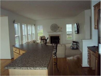 Family Room view of sunken family room from kitche