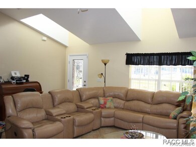 Living Room with sky lights