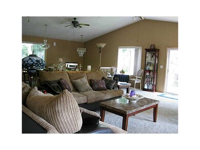 . Vaulted ceilings in great room