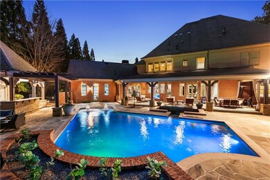 Gorgeous new pool lighting and view of the expansi