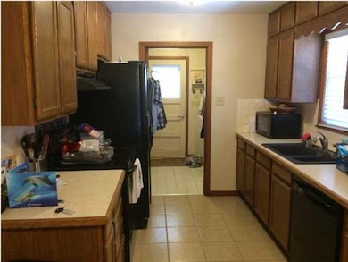 Kitchen facing west