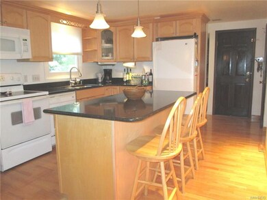 Kitchen is open to DR.