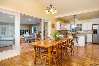French doors to family room