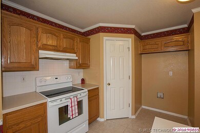 Clean and updated appliances.  Tons of cabinets.