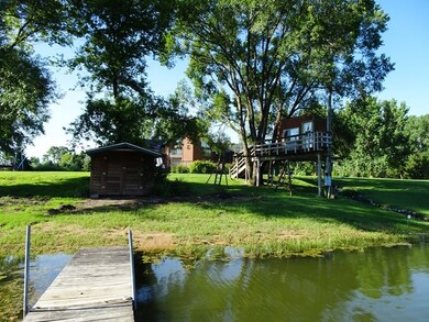 View from pier looking towards house