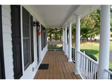 Fresh stain, enjoy the full front porch