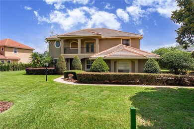 Elegant home with mature landscaping