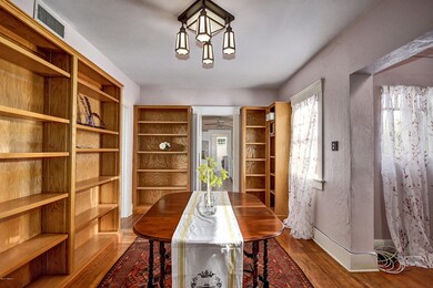 Built-in shelving in Dining room