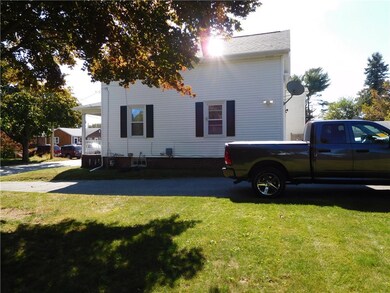 Driveway and north side of home